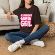 T-Shirt — "Wochenende Saufen Geil" Party Graphic Tee - Image 18