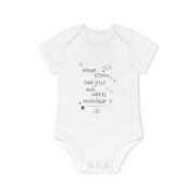 Baby Bodysuit – German 'Meine Eltern sind jetzt auch nachts erreichbar' Organic Short Sleeve - Image 11