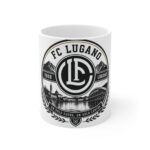 FC Lugano Crest Ceramic Mug — Swiss Football Fan Coffee Cup
