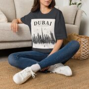 Dubai Skyline T-Shirt — United Arab Emirates Travel Tee - Image 25