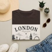 London England Vintage Skyline T-Shirt — Big Ben & London Eye Travel Tee - Image 13