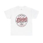 1986 Vintage Birthday T-Shirt — Retro 35th Anniversary Tee