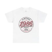 1986 Vintage Birthday T-Shirt — Retro 35th Anniversary Tee