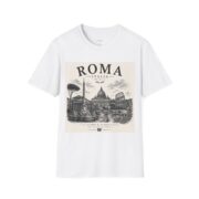 Roma Italia Graphic T-Shirt — Vintage Rome Cityscape Tee