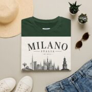 Milano Italia Skyline T-Shirt — Vintage Duomo Graphic Tee - Image 21