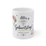 Birthday Mug – "Alles Gute zum Geburtstag" German Ceramic Gift Mug