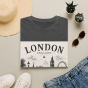 London England Vintage Skyline T-Shirt — Big Ben & London Eye Travel Tee - Image 21