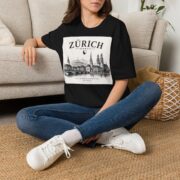 Zürich Skyline T-Shirt — Schweiz Cityscape Travel Tee - Image 6