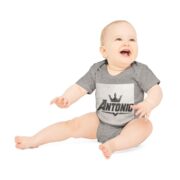 Antonio Baby Bodysuit — Crown Name Personalized Organic Short Sleeve - Image 6