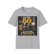 60th Birthday Motorcycle T‑Shirt — Ich bin 60! German Funny Biker Tee - Image 7