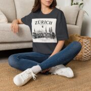 Zürich Skyline T-Shirt — Schweiz Cityscape Travel Tee - Image 26