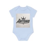 Antonio Baby Bodysuit — Crown Name Personalized Organic Short Sleeve - Image 7