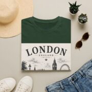 London England Vintage Skyline T-Shirt — Big Ben & London Eye Travel Tee - Image 17