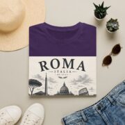 Roma Italia Graphic T-Shirt — Vintage Rome Cityscape Tee - Image 33