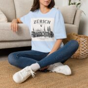 Zürich Skyline T-Shirt — Schweiz Cityscape Travel Tee - Image 18