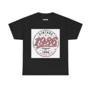 1986 Vintage Birthday T-Shirt — Retro 35th Anniversary Tee - Image 5