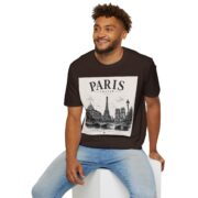 Paris France Vintage Skyline T-Shirt — Eiffel Tower Travel Tee - Image 3
