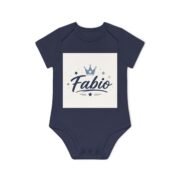 Fabio Baby Bodysuit — Personalized Crown Name Infant Onesie - Image 10