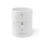 Gemini Zodiac Mug – 'Zwillinge' Astrology Ceramic Coffee Cup