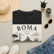 Roma Italia Graphic T-Shirt — Vintage Rome Cityscape Tee - Image 5