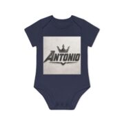 Antonio Baby Bodysuit — Crown Name Personalized Organic Short Sleeve - Image 10