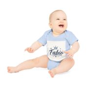 Fabio Baby Bodysuit — Personalized Crown Name Infant Onesie - Image 9