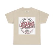 1986 Vintage Birthday T-Shirt — Retro 35th Anniversary Tee - Image 9