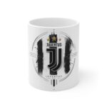 Juventus Ceramic Mug — Black Crest Football Fan Coffee Cup