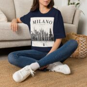 Milano Italia Skyline T-Shirt — Vintage Duomo Graphic Tee - Image 30