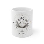 Cancer Zodiac Coffee Mug — 'Krebs' Crab Astrology Ceramic Mug
