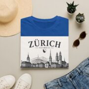 Zürich Skyline T-Shirt — Schweiz Cityscape Travel Tee - Image 21