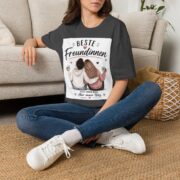 Beste Freundinnen T-Shirt – BFF Freundschaftsshirt mit Herzmotiv - Image 17
