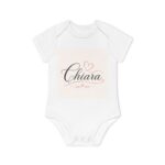 Chiara Baby Bodysuit — Personalized Organic Short Sleeve Onesie