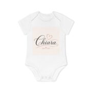 Chiara Baby Bodysuit — Personalized Organic Short Sleeve Onesie