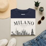 Milano Italia Skyline T-Shirt — Vintage Duomo Graphic Tee - Image 29