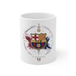FC Barcelona Crest Ceramic Mug — Football Fan Coffee Cup