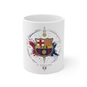 FC Barcelona Crest Ceramic Mug — Football Fan Coffee Cup