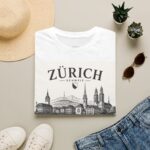 Zürich Skyline T-Shirt — Schweiz Cityscape Travel Tee
