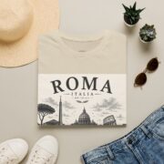 Roma Italia Graphic T-Shirt — Vintage Rome Cityscape Tee - Image 9