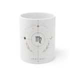 Virgo Zodiac Ceramic Mug — 'Jungfrau' Astrology Coffee Cup