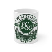 FC St. Gallen Ceramic Mug – FCSG 1879 Grüewiss Im Härze Fan Coffee Cup