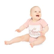 Anna Princess Baby Bodysuit — Personalized Rose Gold Name Infant Onesie - Image 6