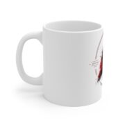 AC Milan Ceramic Mug – Football Club Crest & Red/Black Brush Stroke Design - Image 3