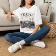 Tokyo Skyline T-Shirt — Vintage Japan Travel Tee - Image 2