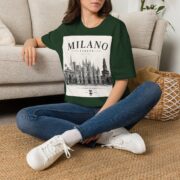 Milano Italia Skyline T-Shirt — Vintage Duomo Graphic Tee - Image 22
