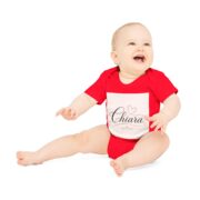 Chiara Baby Bodysuit — Personalized Organic Short Sleeve Onesie - Image 12