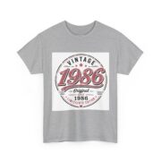 1986 Vintage Birthday T-Shirt — Retro 35th Anniversary Tee - Image 15