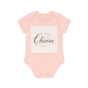 Chiara Baby Bodysuit — Personalized Organic Short Sleeve Onesie - Image 4