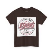 1986 Vintage Birthday T-Shirt — Retro 35th Anniversary Tee - Image 23