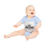 Antonio Baby Bodysuit — Crown Name Personalized Organic Short Sleeve - Image 9